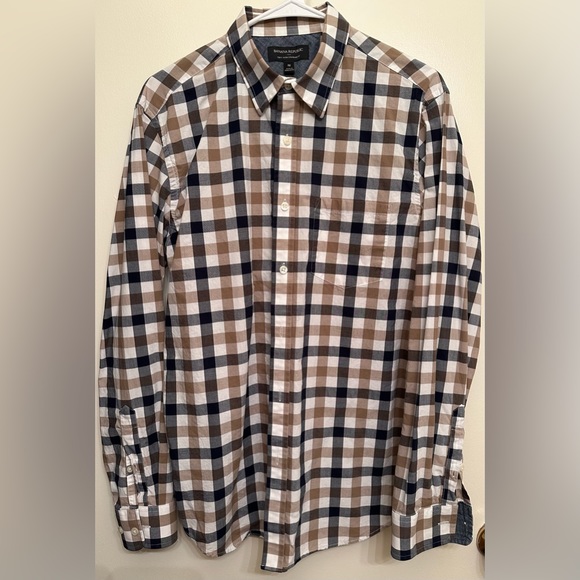 Banana Republic Other - Men’s Banana Republic Medium Royal Check Shirt